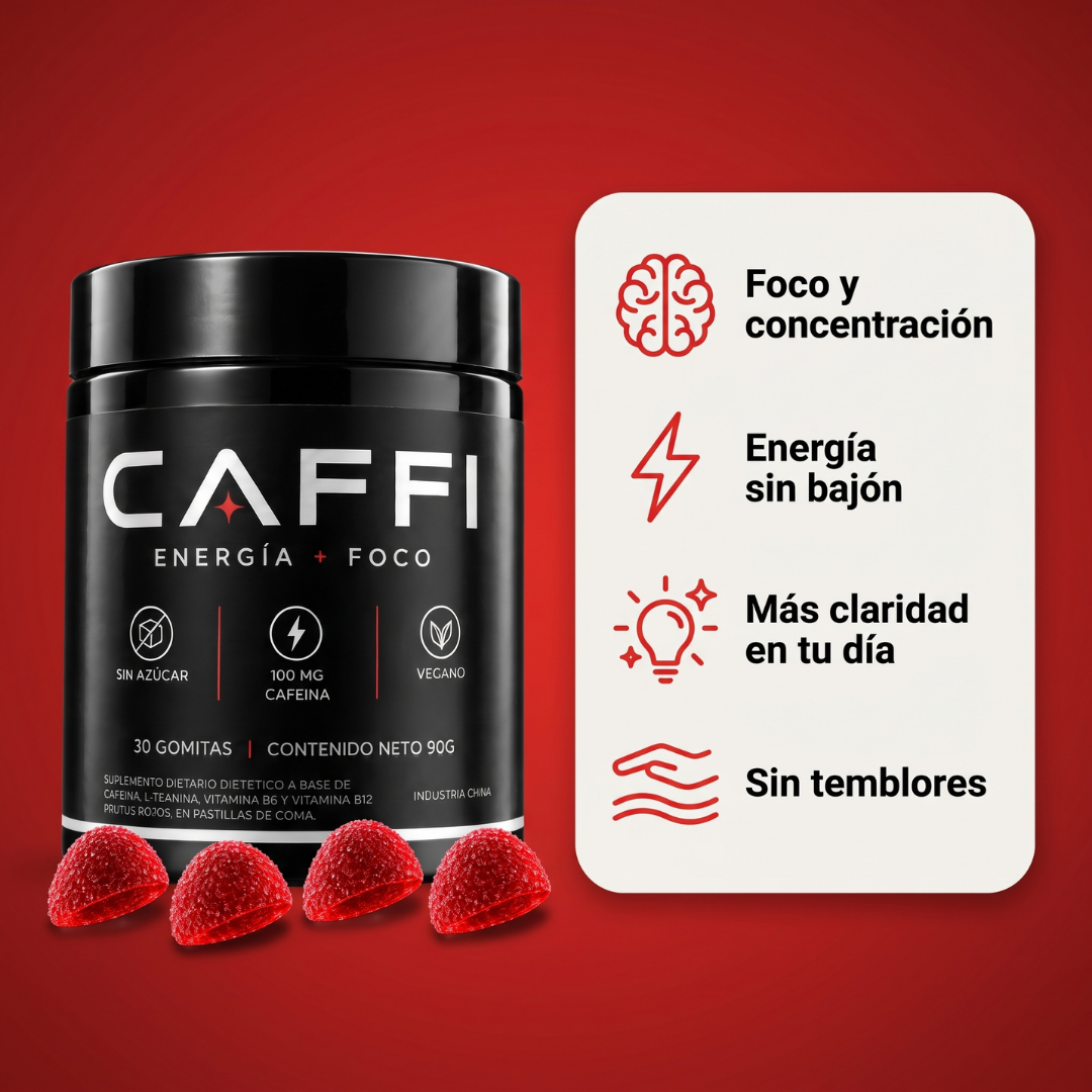 Gomitas de Cafeína | Atencion + Foco en cuestion de minutos