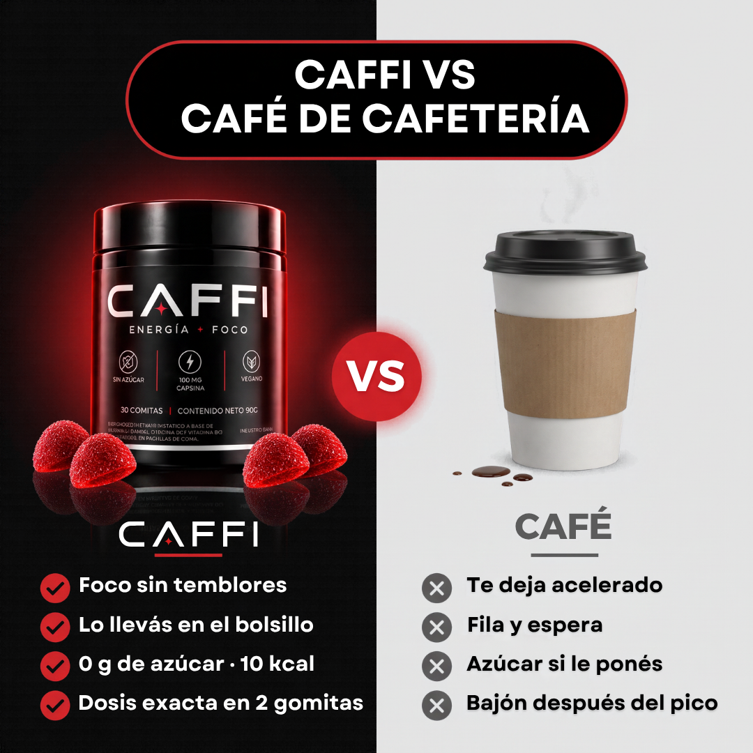 Gomitas de Cafeína | Atencion + Foco en cuestion de minutos